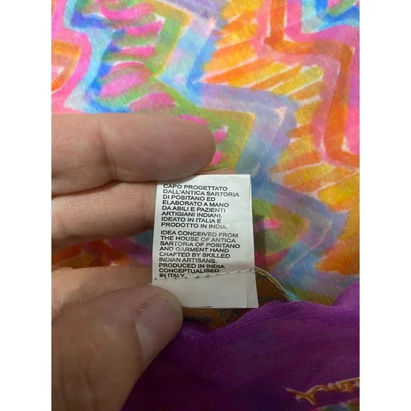 Antica Sartoria Colorful Scarf/Sarong/Shawl - Picture 10 of 12